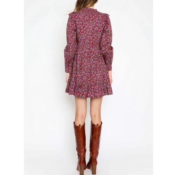 NWT Banjanan Mini Long-Sleeve Floral Liberty Dress - Picture 5 of 7